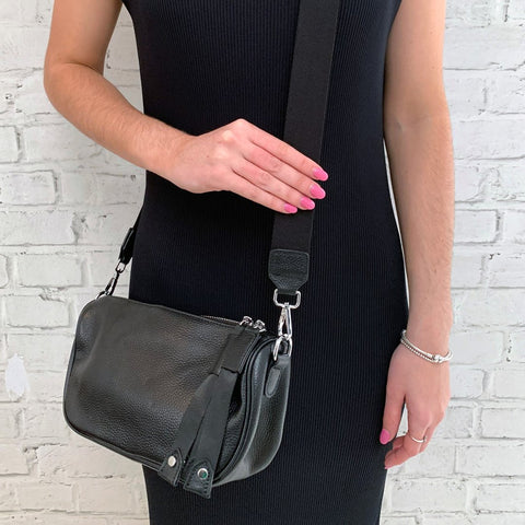 Minx Double Tab Bag Black