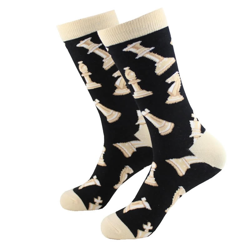 Novelty Socks-Chess