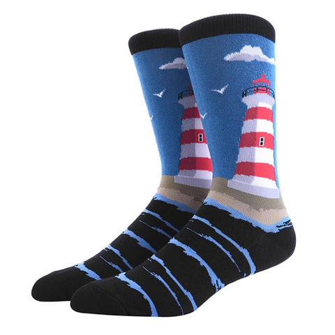 Novelty Socks-Lighthouse