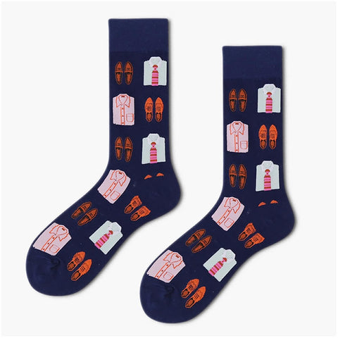Novelty Socks-Shirt & Tie