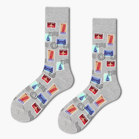 Novelty Socks-Stamps