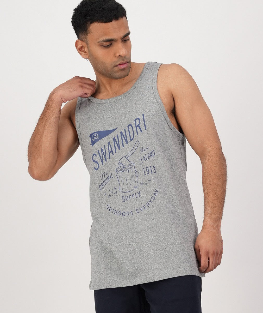 Swanndri Choppin Print Singlet