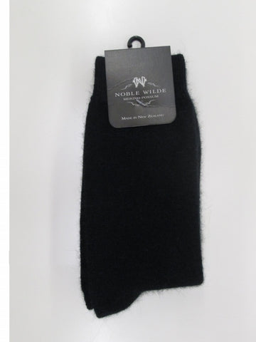 Merino Possum Socks - Black