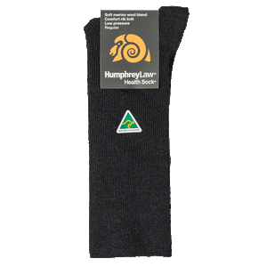 Humphrey Law 60% Wool Health sock-Black