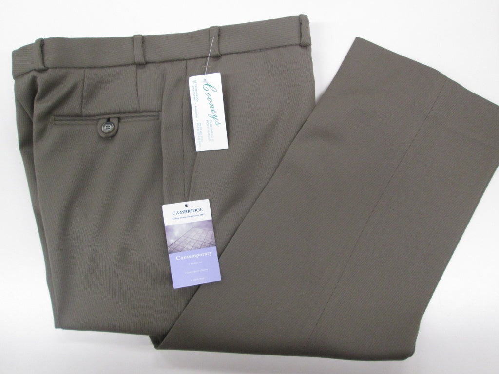 Cambridge 100% Wool Trouser-Tau