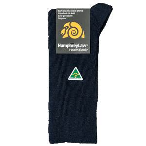 Humphrey Law 60% Wool Health sock-Navy