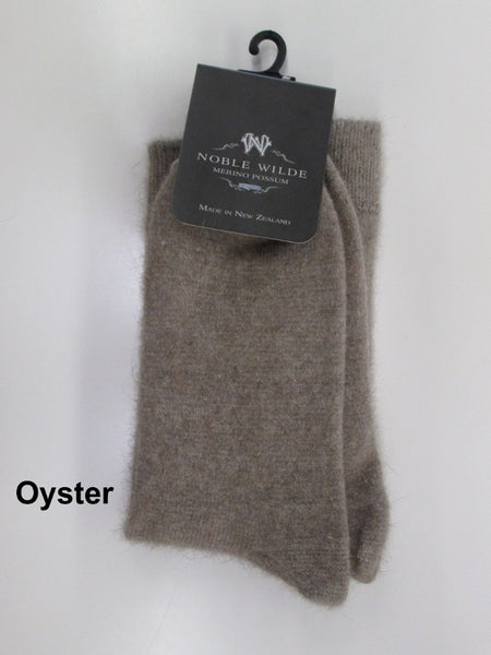 Merino Possum Socks - Oyster