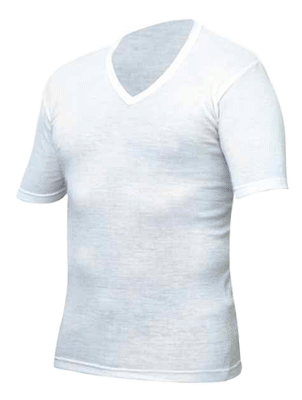 Thermerino 100% Merino Wool S/S V-neck