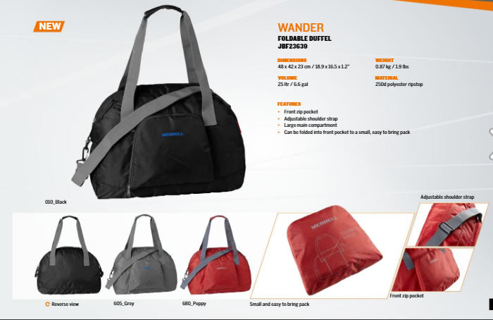 Merrell Wander Foldable Duffel