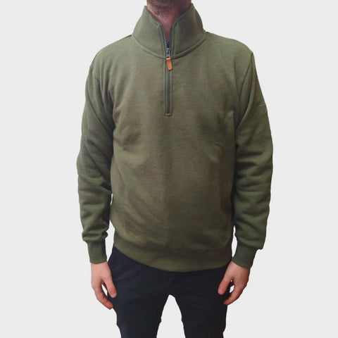 Milton 1/4 Zip Fleece Olive